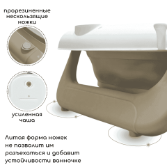 Ванночка складная Bubago Felice BG 149-2 Brown Бежевый (+матрасик)