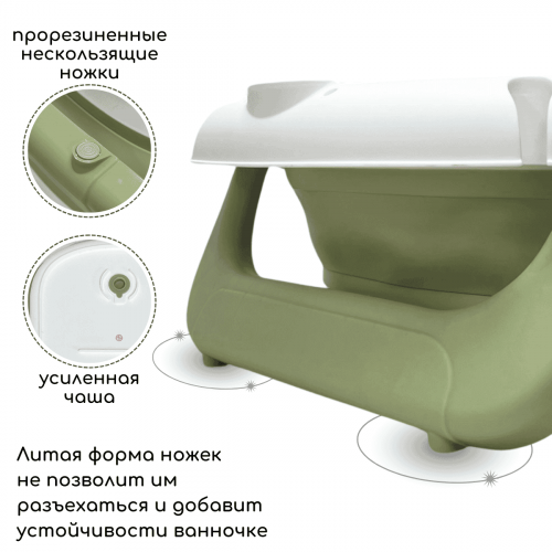 Ванночка складная Bubago Felice BG 149-3 Green Зеленый (+матрасик)