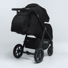 Коляска детская прогулочная BubaGo BASS Black Черный BG 132-AL-4 (облегченная рама, алюминий)