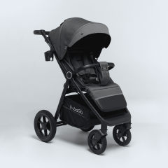 Коляска детская прогулочная BubaGo BASS Gray Серый BG 132-AL-3 (облегченная рама, алюминий)