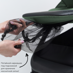 Коляска детская прогулочная BubaGo BASS Green Зеленый BG 132-AL-2 (облегченная рама, алюминий)