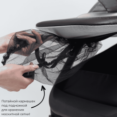 Коляска детская прогулочная BubaGo BASS (Light grey) Светло-серый BG 132-AL-1 (облегченная рама, алюминий)