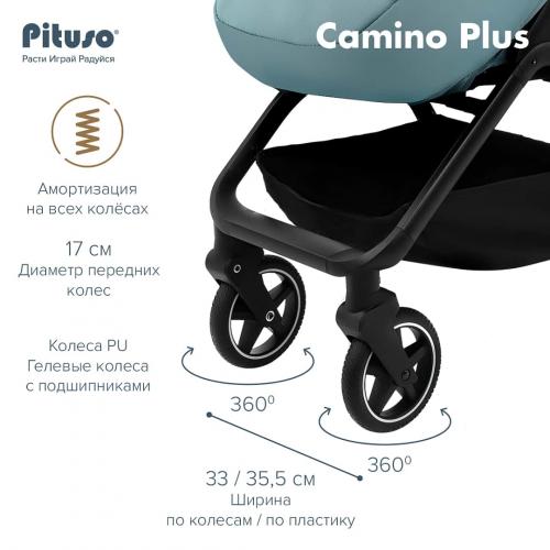 Коляска прогулочная Pituso Camino Plus Nova Green Q-5 (+ чехол на ножки)