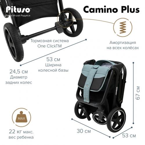 Коляска прогулочная Pituso Camino Plus Nova Green Q-5 (+ чехол на ножки)