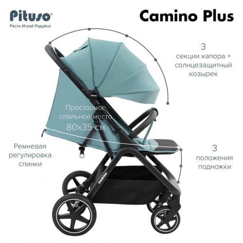 Коляска прогулочная Pituso Camino Plus Nova Green Q-5 (+ чехол на ножки)