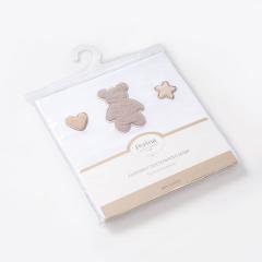 Комплект в кроватку Perina Тедди SC КПБ2.1-TSC.3 (Белый) (2 предмета)