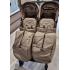 Прогулочная коляска для двойни Pituso Duocity Т1 Cappuccino/PU/2023