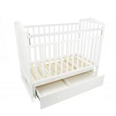 Детская кроватка СКВ-Компани 3158001 Маятник с ящиком / Белый