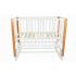 Детская кроватка СКВ-Компани 3194001-6	 (5 уровней ложа, колесо, маятник) белый-бук