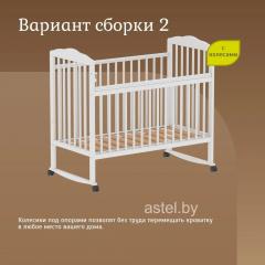 Кроватка детская Джованни Comfort (белый) колесо-качалка