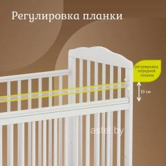 Кроватка детская Джованни Comfort (белый) колесо-качалка