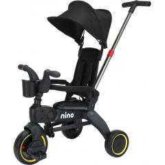 Трехколесный велосипед с ручкой NINO KS-1688 (черный) 8648355