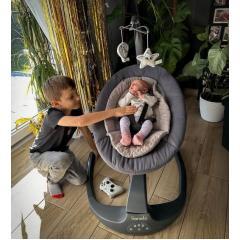 Детский шезлонг Lionelo Ralf (Grey White)