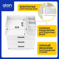 Комод пеленальный Атон Мебель Marvin (белый) 8404438