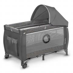 Кровать-манеж Lionelo Sven Plus (Grey Scandi) серый