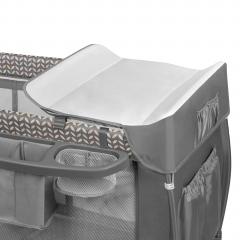 Кровать-манеж Lionelo Sven Plus (Grey Scandi) серый