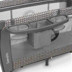 Кровать-манеж Lionelo Sven Plus (Grey Scandi) серый