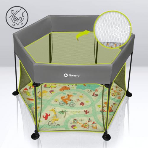 Игровой манеж Lionelo Roel Grey Multicolor / серый