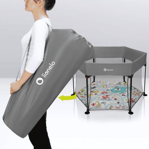 Игровой манеж Lionelo Roel Grey Multicolor / серый