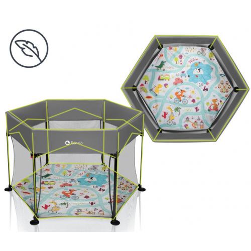 Игровой манеж Lionelo Roel Grey Multicolor / серый