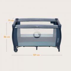 Кровать-манеж Lionelo Sven Plus (Blue Navy) синий