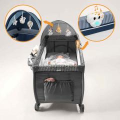 Кровать-манеж Lionelo Sven Plus (Blue Navy) синий