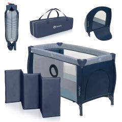 Кровать-манеж Lionelo Sven Plus (Blue Navy) синий