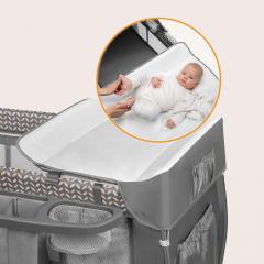 Кровать-манеж Lionelo Sven Plus (Grey Scandi) серый