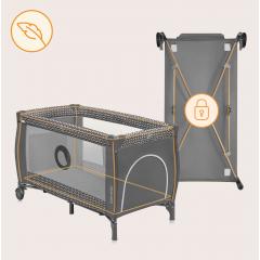 Кровать-манеж Lionelo Sven Plus (Grey Scandi) серый