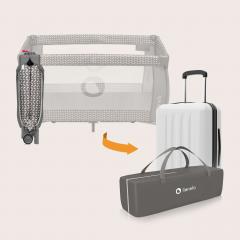 Кровать-манеж Lionelo Sven Plus (Grey Scandi) серый