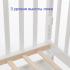 Детская кроватка АНТЕЛ Каролина 4/6 (белая) (маятник с ящиком) быстросъемная стенка