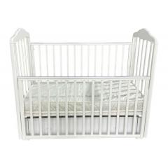 Детская кроватка Антел Алита 4/6 Маятник с ящиком Белый (быстросъемная стенка)