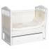 Детская кроватка Антел Алита 4/6 Маятник с ящиком Белый (быстросъемная стенка)