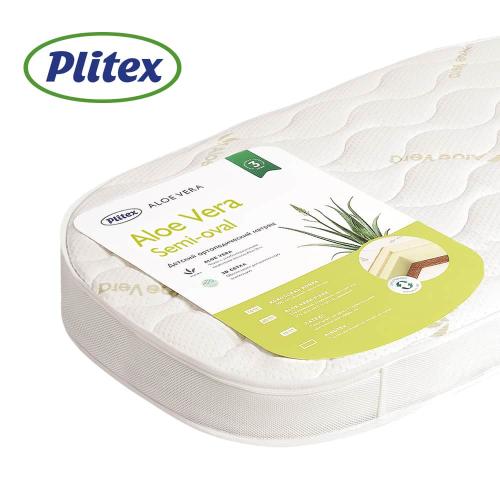 Детский матрас Plitex Aloe Vera Semi-oval (Плитекс Сэми овал) 1190х600х110мм, арт.АВ-20/2 (с закругленными углами)