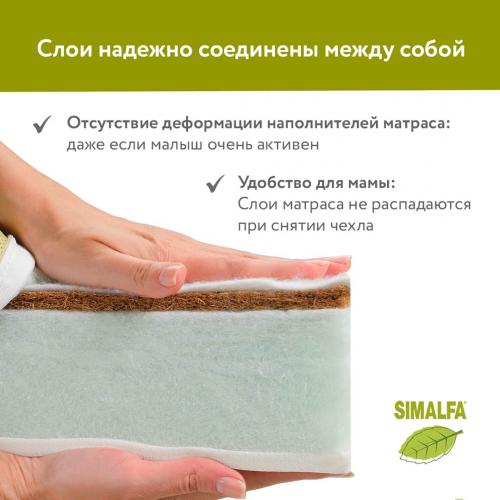 Детский матрас Plitex Aloe Vera Semi-oval (Плитекс Сэми овал) 1190х600х110мм, арт.АВ-20/2 (с закругленными углами)