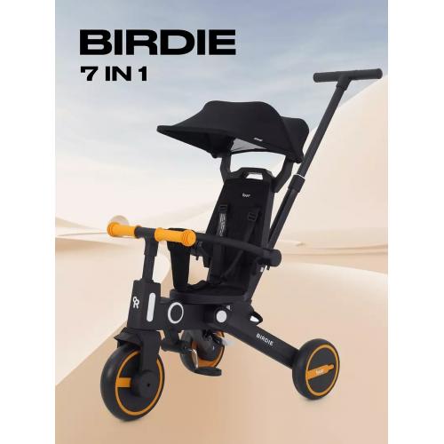 Трехколесный велосипед с ручкой Rant Birdie RB202 (графит) 8840505