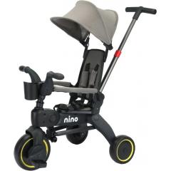 Трехколесный велосипед с ручкой NINO KS-1688 (серый) 8648335