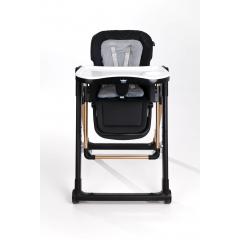 Стульчик для кормления Martin Noir LOTUS Crystal Black (черный) / качели + дуга (Лотос)