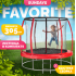 Батут Sundays Favorite Premium 10FT (красный, с сеткой, с лестницей) 9269343