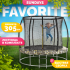 Батут Sundays Favorite Premium 10FT (квадраты, с сеткой, с лестницей) 9269340