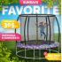 Батут Sundays Favorite Premium 10FT (смайл, с сеткой, с лестницей) 9269337