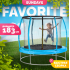 Батут Sundays Favorite Premium 6FT (голубой, с сеткой) 9269347