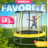 Батут Sundays Favorite Premium 6FT (желтый, с сеткой) 9269344