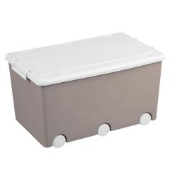 Детский ящик для игрушек TEGA BABY на колесах, 50л Stone (серый) PW-001-177