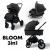 Детская коляска Bubago BLOOM 3in1 BG 152-1 Черный Детская коляска Bubago BLOOM 3in1 BG 152-1 Черный