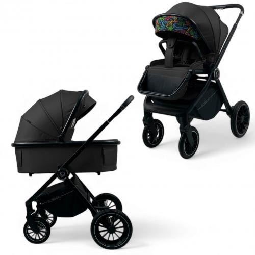 Детская коляска Bubago BLOOM 3in1 BG 152-1 Черный