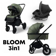 Детская коляска Bubago BLOOM 3in1 BG 152-4 Зеленый