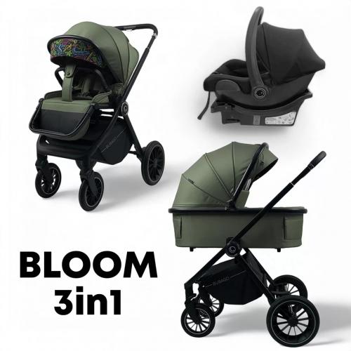Детская коляска Bubago BLOOM 3in1 BG 152-4 Зеленый