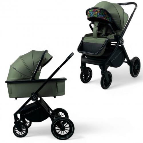 Детская коляска Bubago BLOOM 3in1 BG 152-4 Зеленый