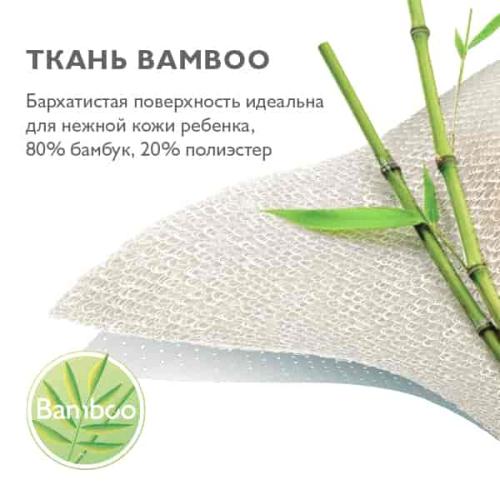 Наматрасник детский Plitex Bamboo Waterproof Lux 120х60 арт. НН-01.1 (резинка по периметру)